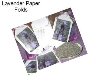 Lavender Paper Folds