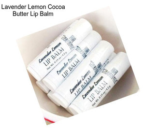 Lavender Lemon Cocoa Butter Lip Balm