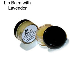 Lip Balm with Lavender