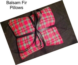 Balsam Fir Pillows