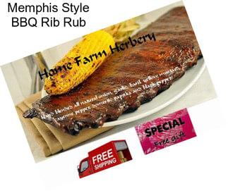 Memphis Style BBQ Rib Rub
