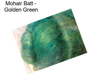 Mohair Batt - Golden Green