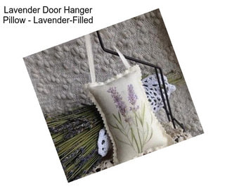 Lavender Door Hanger Pillow - Lavender-Filled