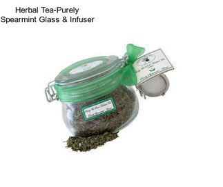 Herbal Tea-Purely Spearmint Glass & Infuser