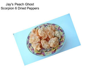 Jay\'s Peach Ghost Scorpion 6 Dried Peppers