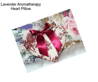 Lavender Aromatherapy Heart Pillow