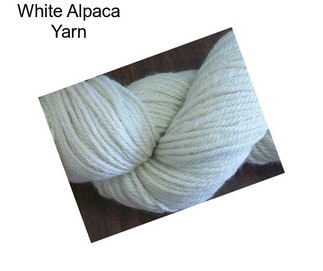 White Alpaca Yarn