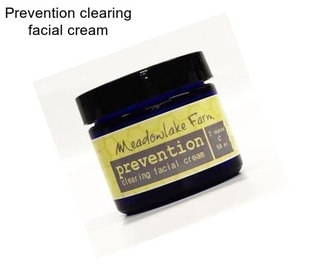 Prevention clearing facial cream