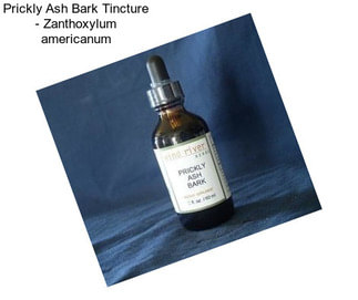 Prickly Ash Bark Tincture - Zanthoxylum americanum