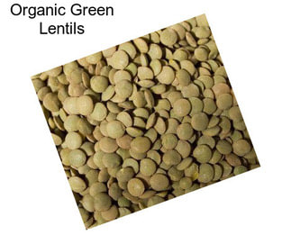 Organic Green Lentils