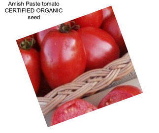 Amish Paste tomato CERTIFIED ORGANIC seed