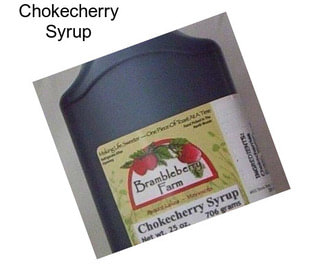 Chokecherry Syrup