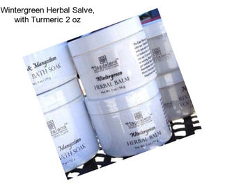 Wintergreen Herbal Salve, with Turmeric 2 oz