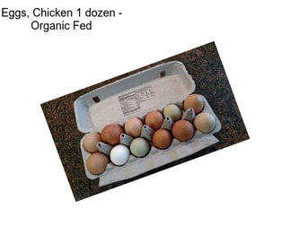 Eggs, Chicken 1 dozen - Organic Fed