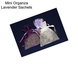 Mini Organza Lavender Sachets