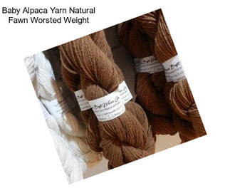 Baby Alpaca Yarn Natural Fawn Worsted Weight