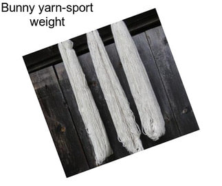 Bunny yarn-sport weight