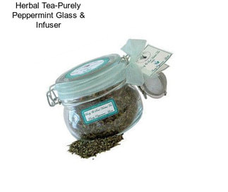 Herbal Tea-Purely Peppermint Glass & Infuser