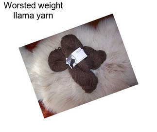 Worsted weight llama yarn