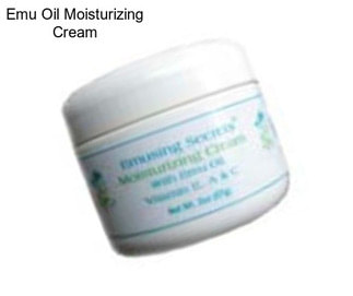 Emu Oil Moisturizing Cream