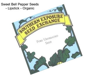 Sweet Bell Pepper Seeds - Lipstick - Organic