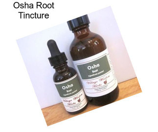 Osha Root Tincture