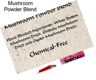 Mushroom Powder Blend
