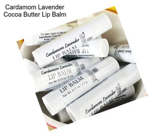 Cardamom Lavender Cocoa Butter Lip Balm