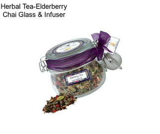 Herbal Tea-Elderberry Chai Glass & Infuser