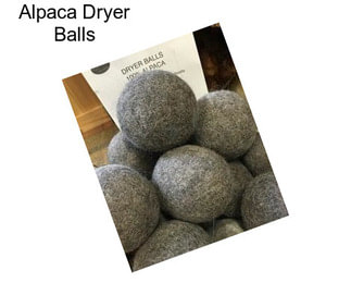 Alpaca Dryer Balls