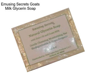 Emusing Secrets Goats Milk Glycerin Soap