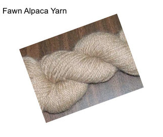 Fawn Alpaca Yarn