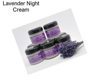 Lavender Night Cream