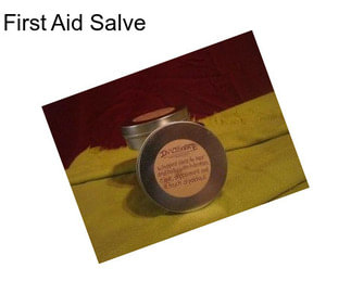 First Aid Salve