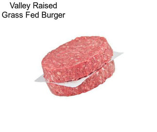 Valley Raised Grass Fed Burger