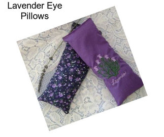 Lavender Eye Pillows