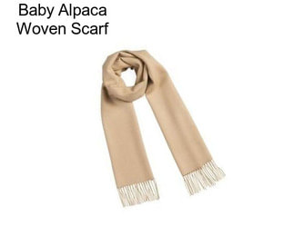 Baby Alpaca Woven Scarf