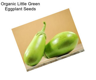 Organic Little Green Eggplant Seeds