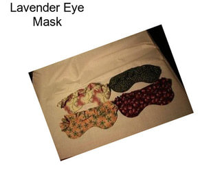 Lavender Eye Mask
