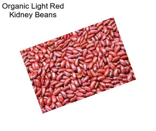 Organic Light Red Kidney Beans