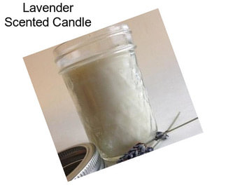 Lavender Scented Candle