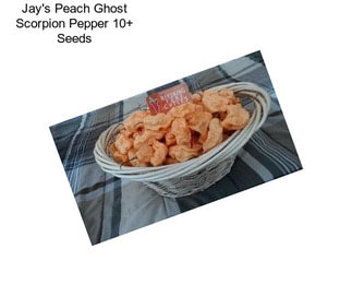 Jay\'s Peach Ghost Scorpion Pepper 10+ Seeds