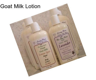 Goat Milk Lotion