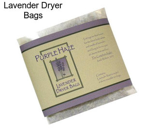 Lavender Dryer Bags