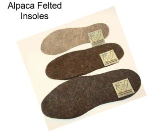 Alpaca Felted Insoles