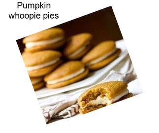 Pumpkin whoopie pies