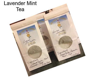 Lavender Mint Tea