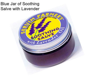 Blue Jar of Soothing Salve with Lavender