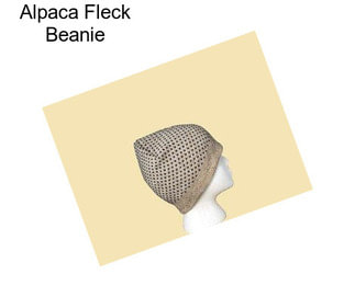 Alpaca Fleck Beanie