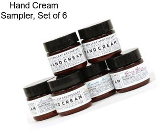 Hand Cream Sampler, Set of 6